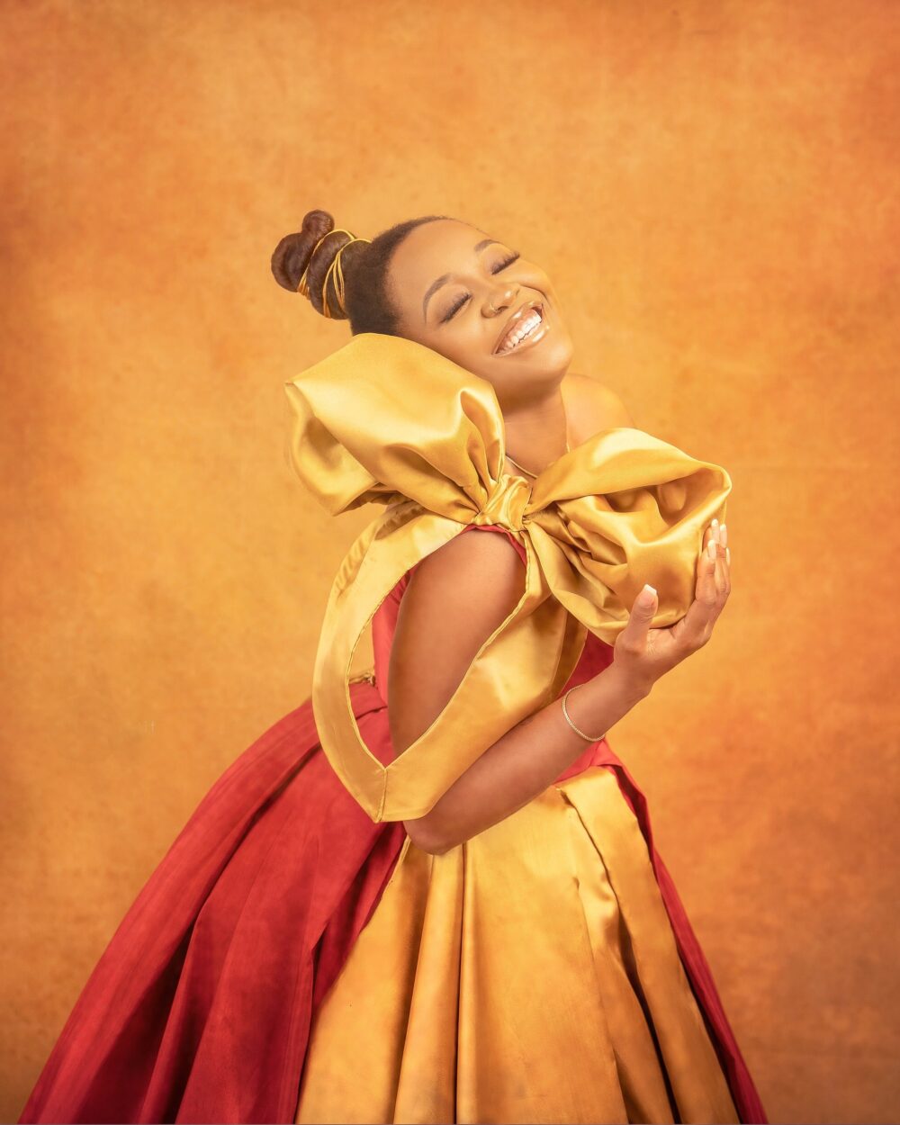The Golden Red Ball Dress - Image 2