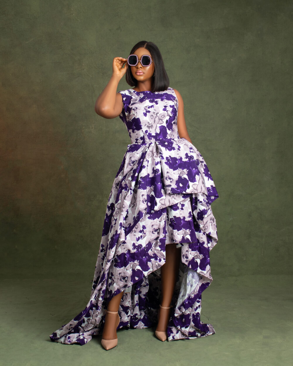 NONNISTICS REGAL BLOOM HIGH-LOW GOWN - Image 3