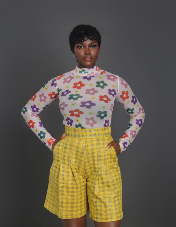 NONNISTICS Bloom Pop Mesh Top